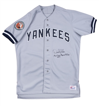 1994 Derek Jeter Game Used & Signed Tampa Yankees Photo Matched Minor League Road Jersey (Jeter/Yankees LOA, Resolution Photomatching & JSA)